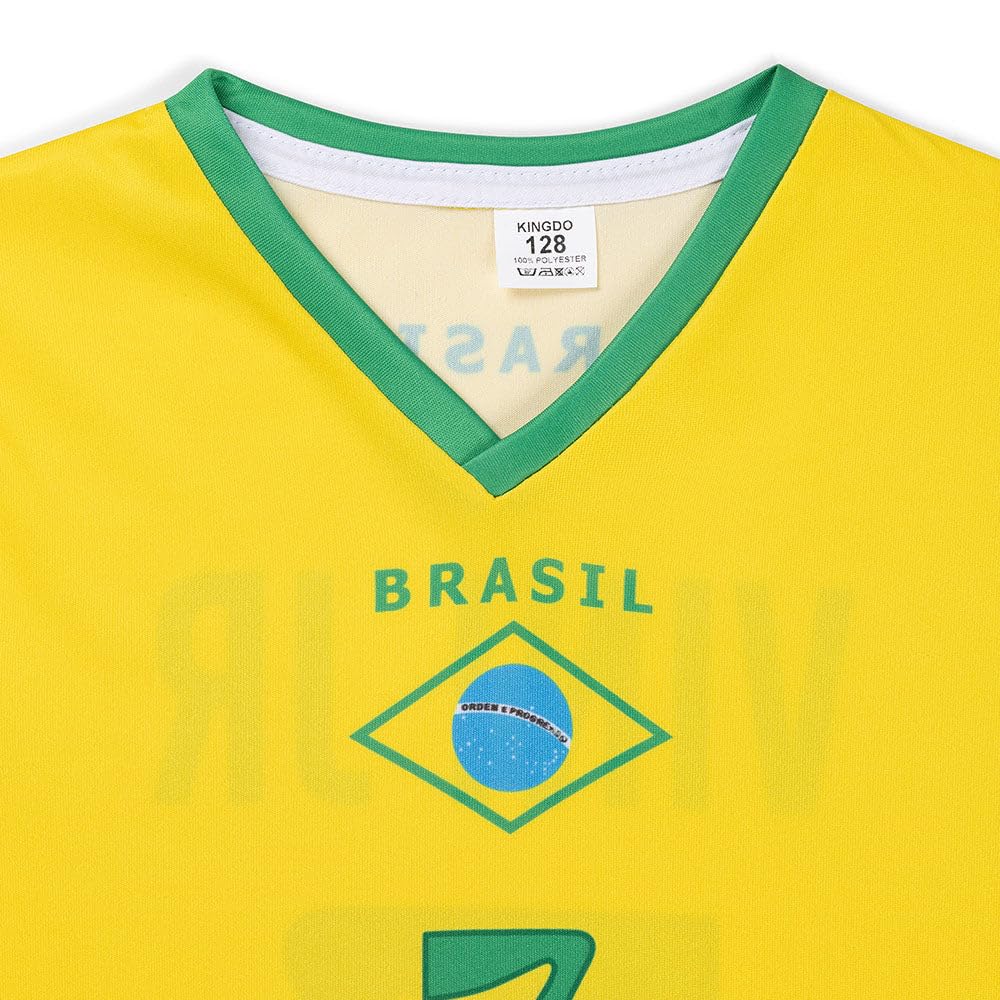 Maillot De Foot Brésil Domicile Vini JR. - Enfants et Adultes - Ensemble Foot