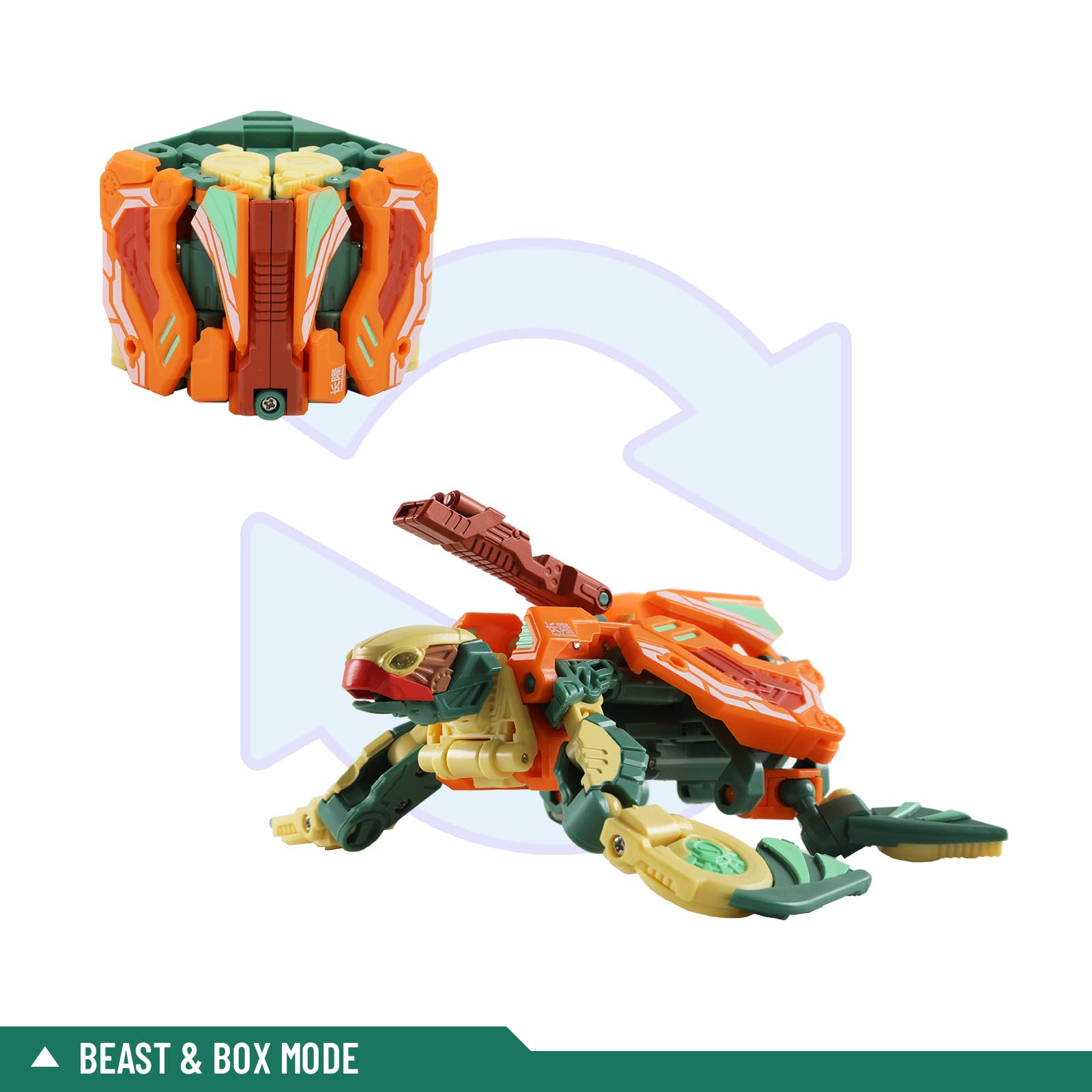 Amazon.co.jp: 52TOYS ビーストボックス カメ 変形おもちゃ アクション