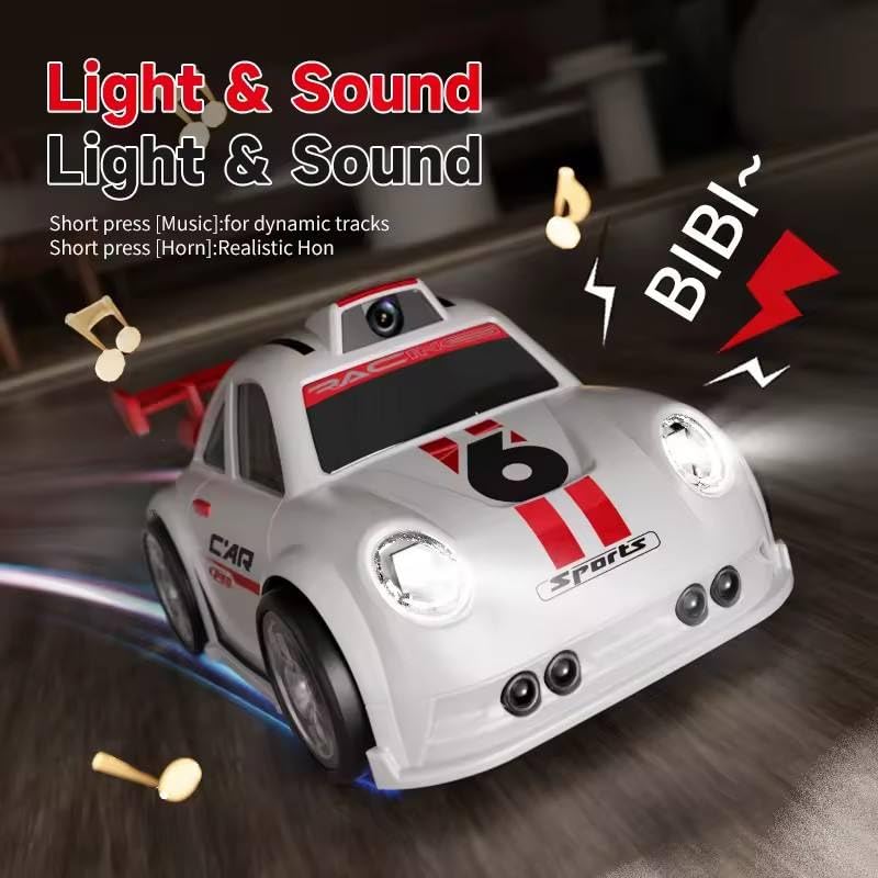 Skaleups RC Camera Black Car for Kids | HD Camera with Live-View Screen on Remote, 2.4GHz, Drift Mode, LED Lights, Rechargeable - Image 6