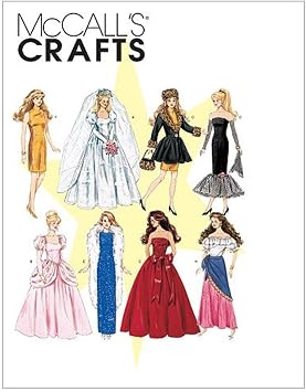 McCalls Patterns M6232 Fashion Doll Clothes, One Size Only