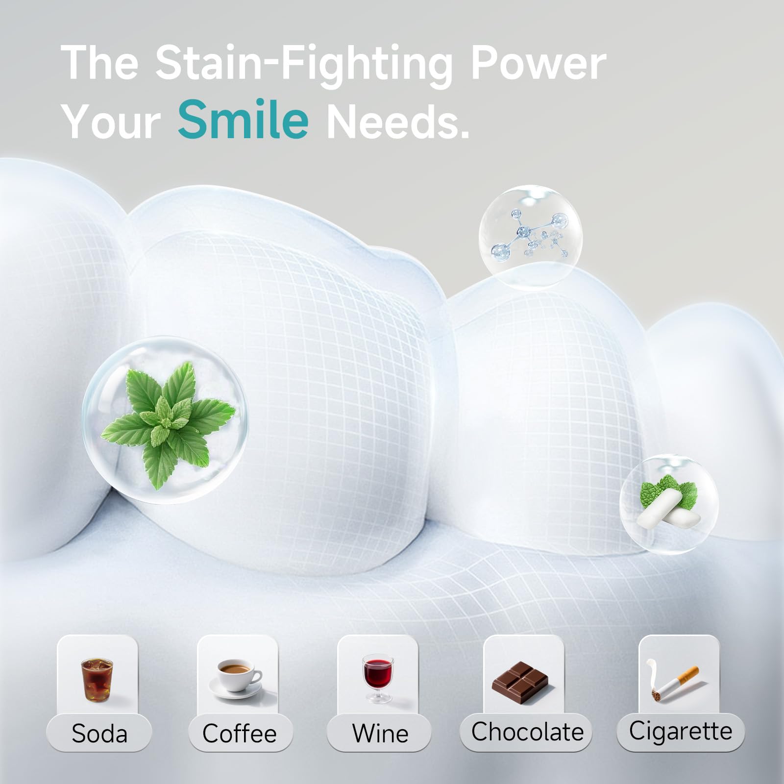 Tiras Blanqueadoras Dientes Blanqueador Dental: TeethBliss 14 Tratamientos Tiras Blanqueadoras Baja Sensibilidad, blanqueamiento en Casa para Bodas, Citas y trabajar para Bebedores Café, gris