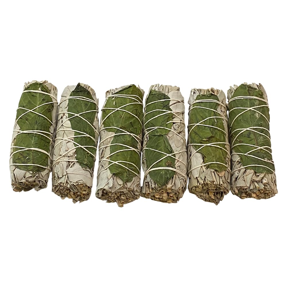 VIE Sage Smudge Stick 4" (White Sage and Basil 4"), Pack of 2, Grey - Image 2