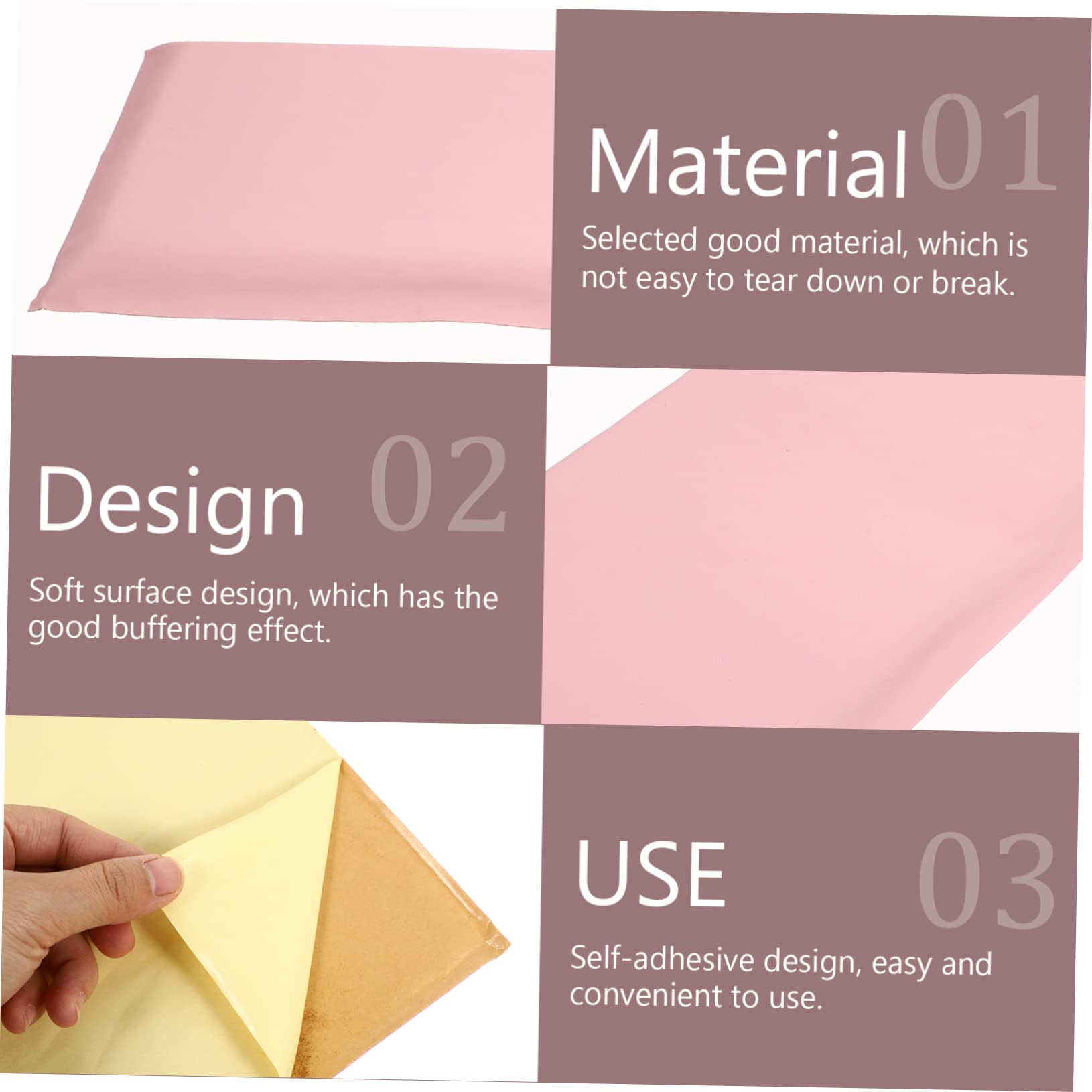 Didiseaon 3piezas Protector De Pared Acolchado Anticolisión Para Niño Niña Pegatinas Impermeables De Diseño Autoadhesivo Pastel