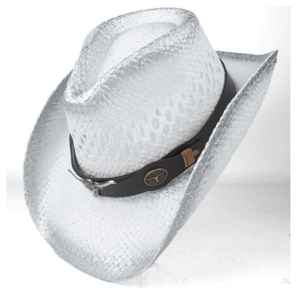 Cappello Da Cowboy In Paglia Geardeangloow – Tesa Larga 8,5 Cm – Unisex, Leggero E Traspirante – Ideale Per Spiaggia, Trekking E Outdoor – Taglia Regolabile 56-60 Cm – Colore Cachi - 6