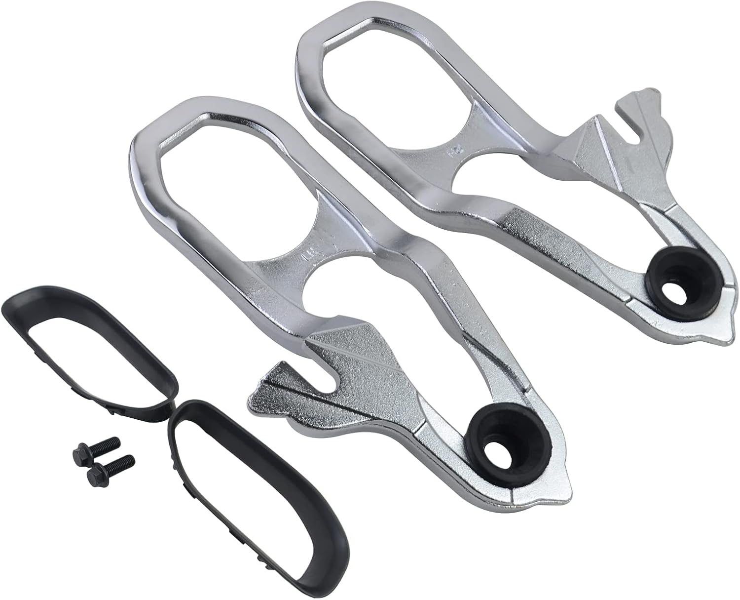 Front Tow Hooks with Hardware Chrome Replacement for 2019