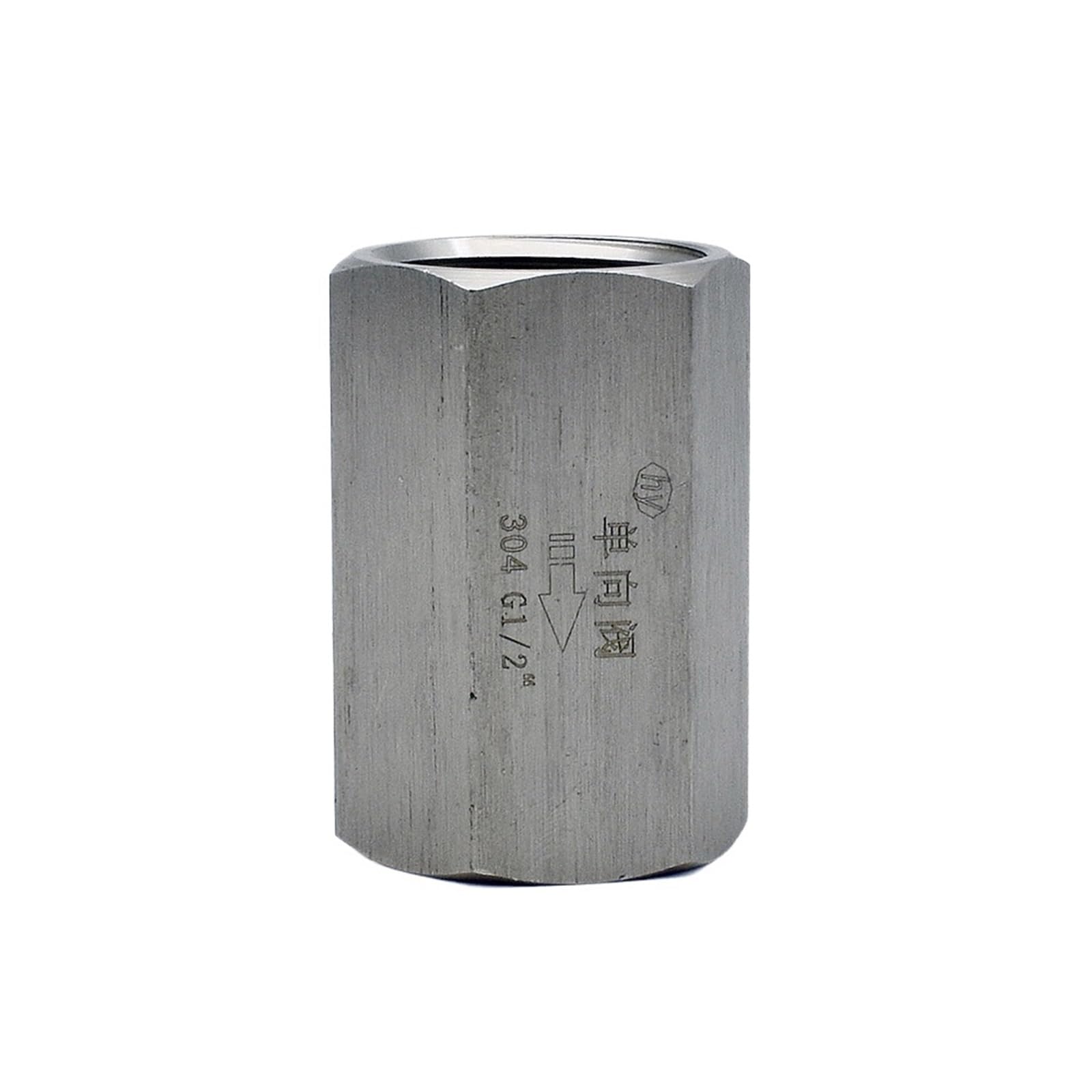 Clapet anti-retour évite le reflux d'eau 1/4" femelle mâle inox 304 de tuyau