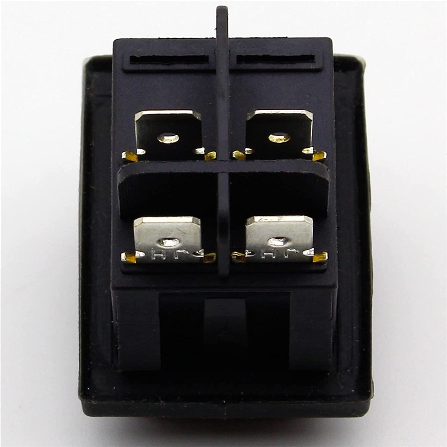 1pcs Red Waterproof Latching Rocker Toggle Switch IP55 4Pin 2Position AC250V/16A LED Illuminated