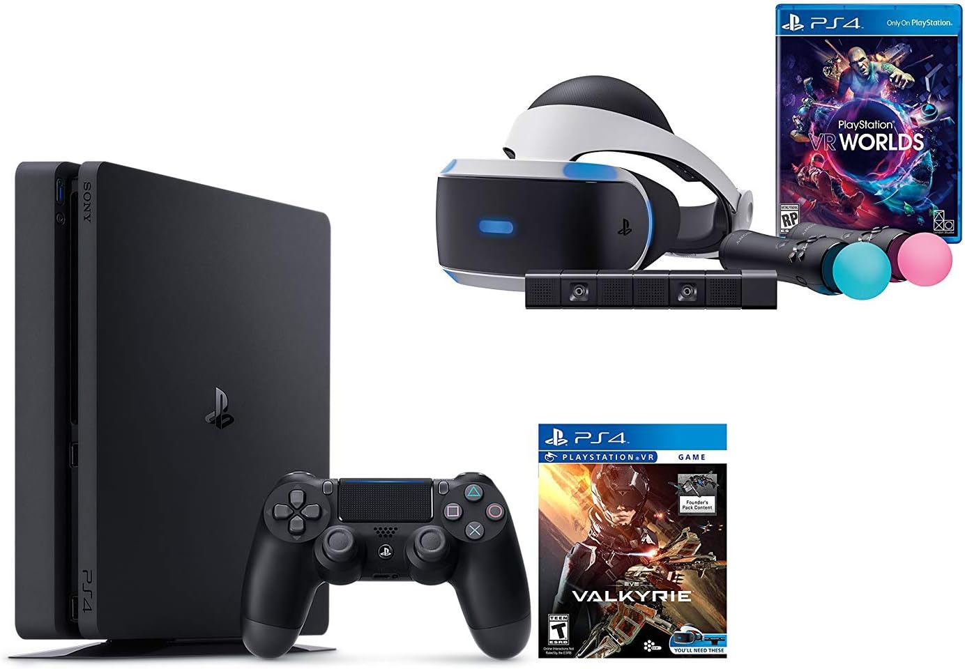 PlayStation VR Launch Bundle 3 Items:VR Launch Bundle,PlayStation 4 and VR Game Disc PSVR EV-Valkyrie