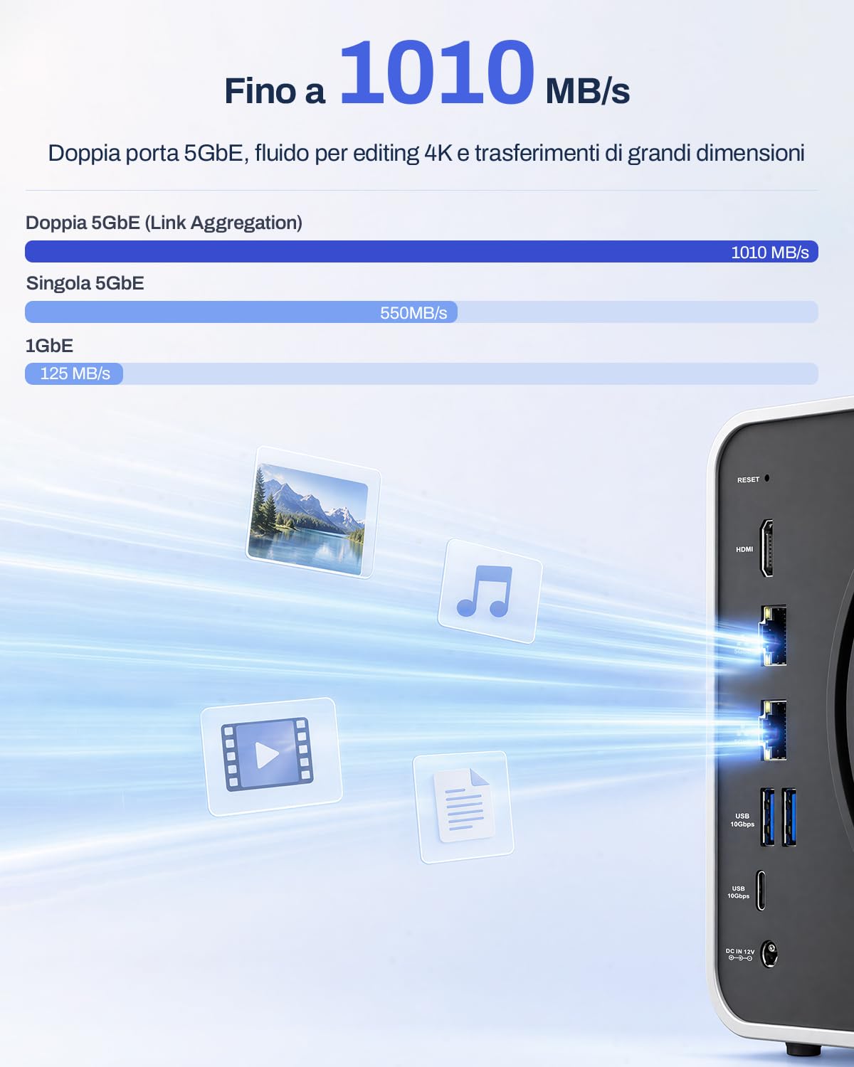 TERRAMASTER F4-425 Pro NAS – 4 Bay, Intel N305 8-Core, 8GB RAM, 5GbE LAN x2, M.2 x3, TOS 7 AI-Native, OpenClaw Support per Casa, Aziende e Server Multimediali (Diskless)