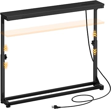 HOOBRO Narrow Console Table with Charging Station, Sofa Table
