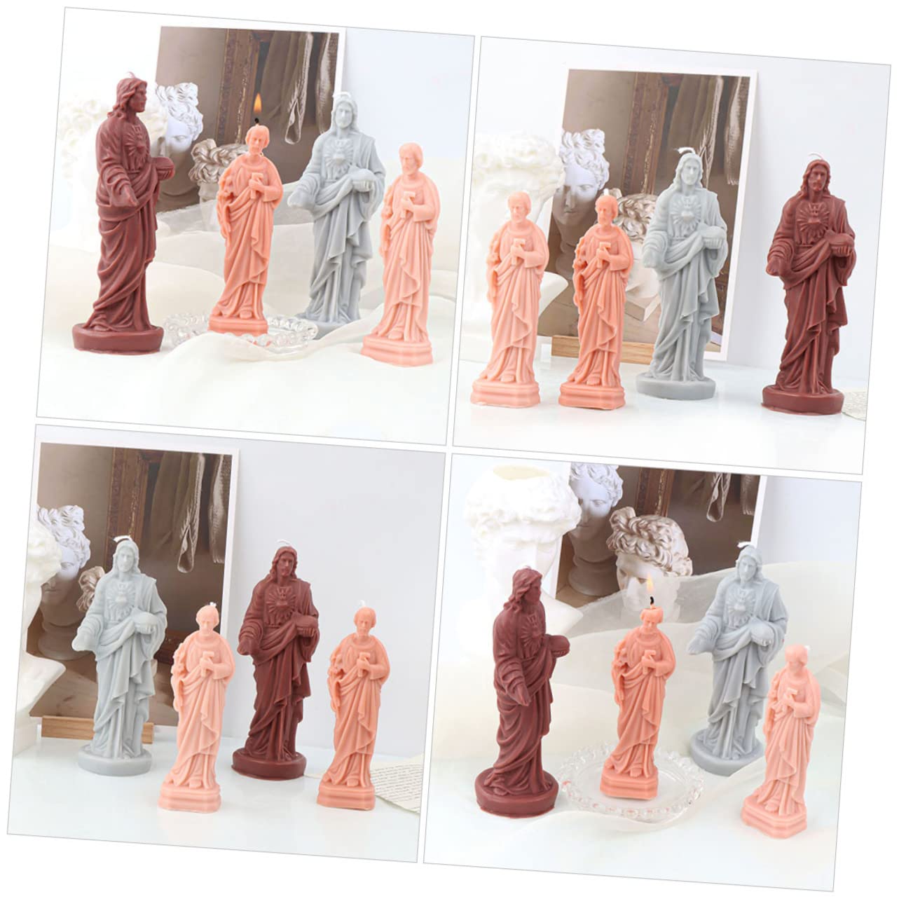 Tofficu 5 Piezas De Macetas Únicas Para Plantas Moldes Para Velas De Burbujas Moldes Para Chocolate Moldes Para Velas De Halloween Moldes Para Velas De Árbol De Navidad Moldes Para