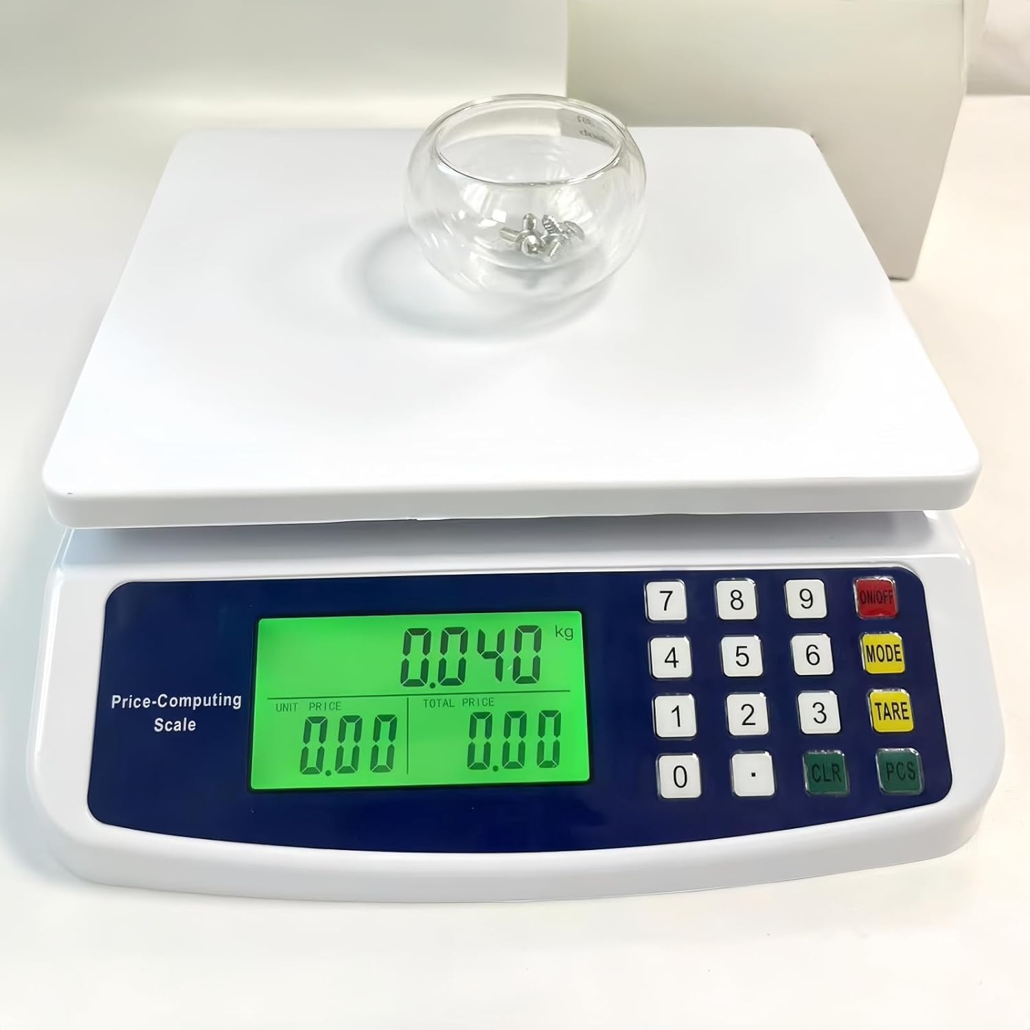 デジタルスケール 液晶表示 多機能 計量器 料理用 キッチンスケール 計量・計価対応 ベーカリー 食材 肉類 デリ用 (40kg/1