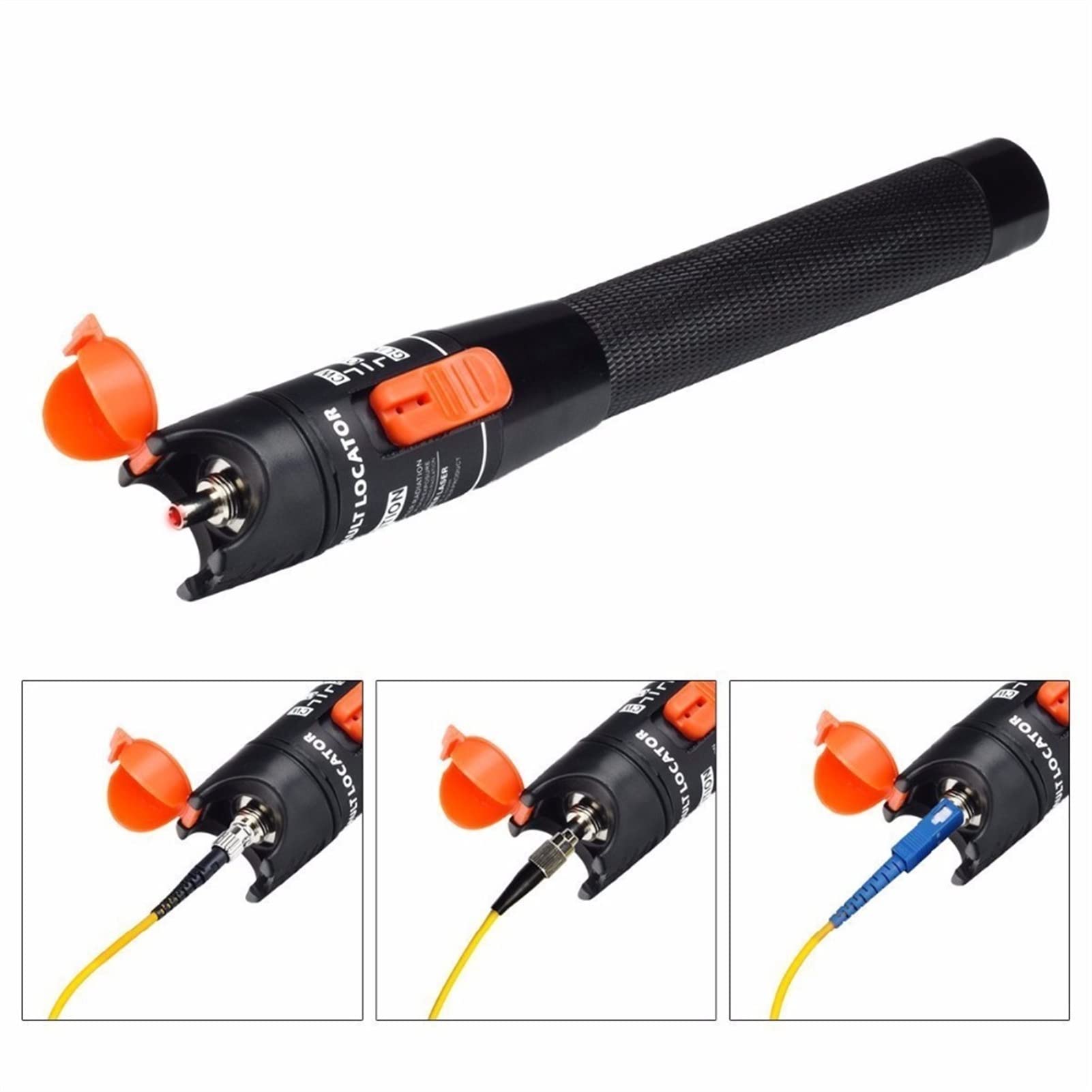 Testeur de câble réseau, Localisateur visuel de défauts 10mw 10km, stylo à Fiber optique 1mW, testeur de câble de Fusion Fibra Optica(2 PCS)