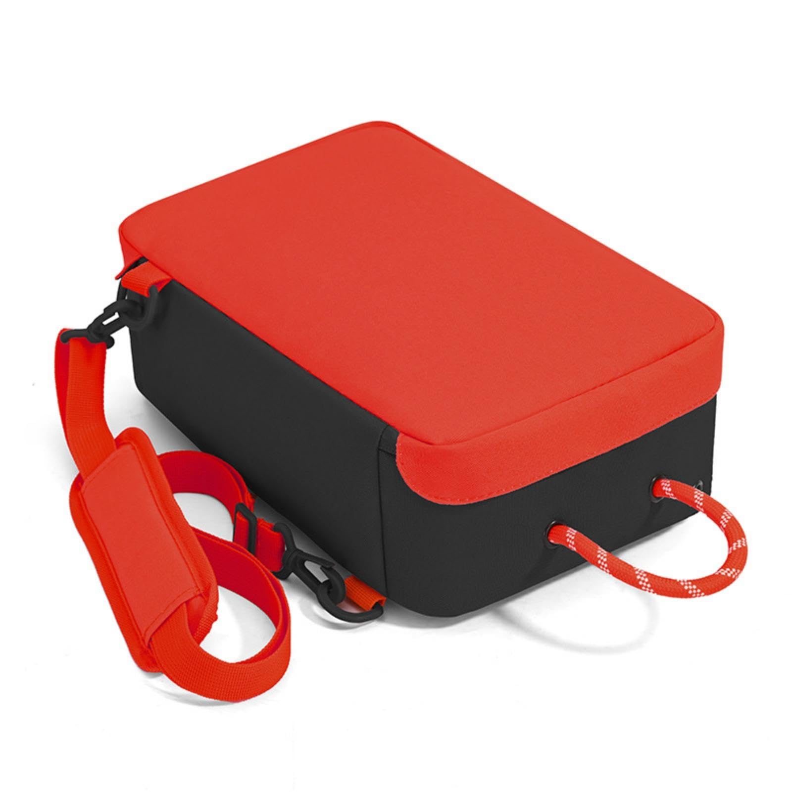 Football Boot Bag Waterproof Footwear Carrier with Shoulder Strap Water-Resistant for Athletes, Students, Gym Red Black-picture-22