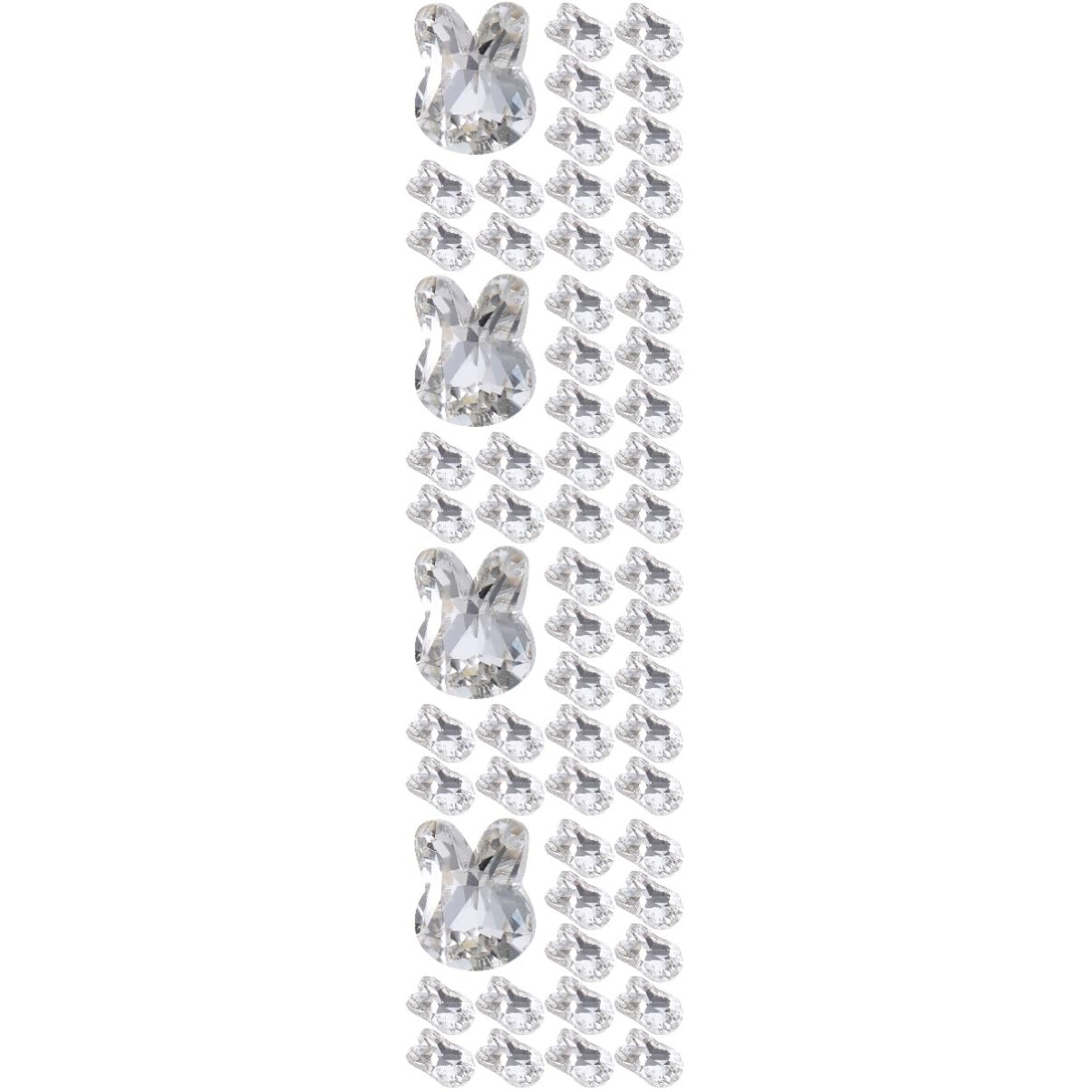 VALICLUD 4 Set Gioielli Con Diamanti Per Unghie Unghia Ornamenti Per Manicure Decalcomanie Per Le Nail Art Strass Per Unghie Ciondolo Arredamento Cristallo 20 Pezzi*4