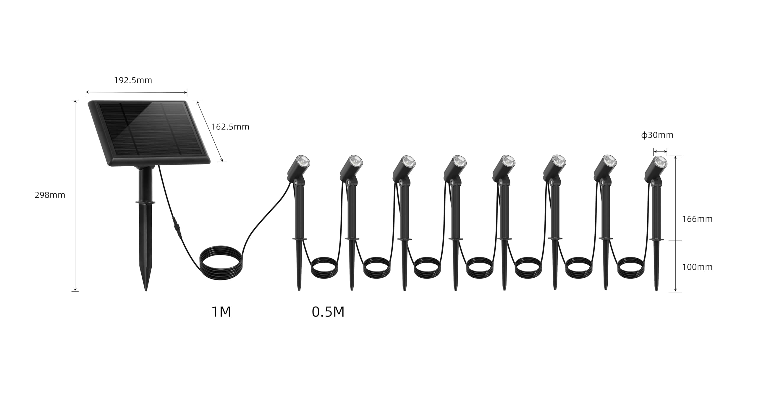 4x MODERNE WATERDICHTE SOLAR-TUINLAMPEN om in de tuin te steken | bol