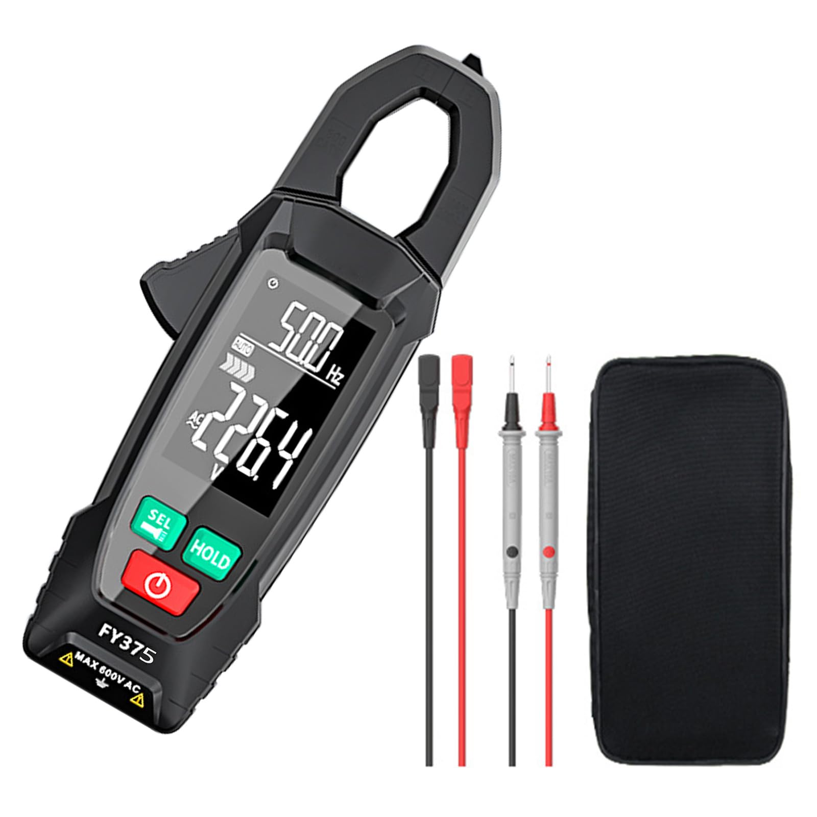 Tsophreniq Fy375 Professional Digital Clamp Meter Multimeter For Electrical Maintenance And Laboratory Testing Without Batteries Included Digital Clamp Meter