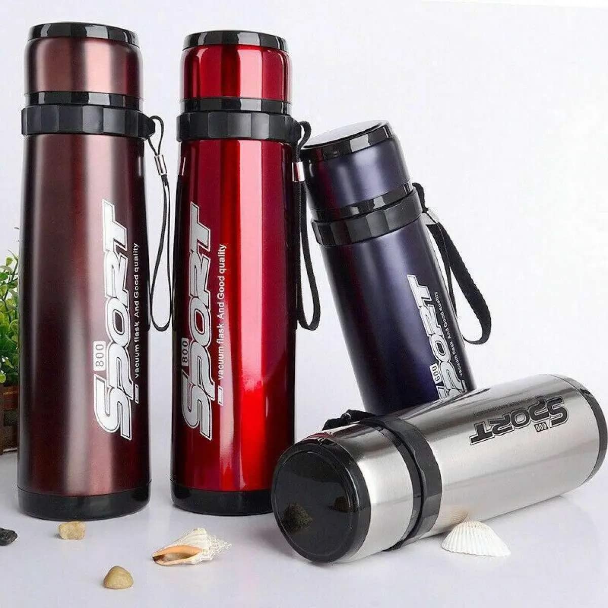 Stainless Steel Double Wall Insulated Sports Vacuum Flask 600 Ml