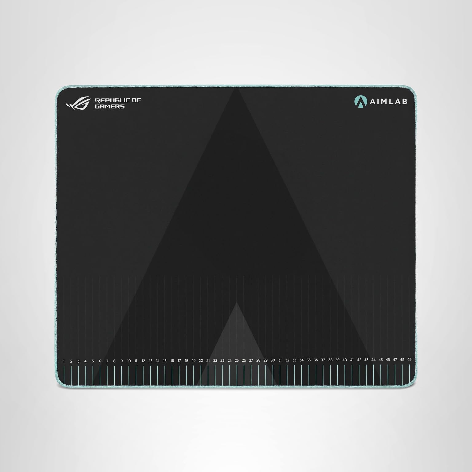 ASUS ROG Hone Ace Aim Lab Edition Gaming Mouse Pad – 19.9" x 16.5", Hybrid Cloth Surface, Aim Lab Training Markings, Water/Oil/Dust-Resistant, Extra-Soft Non-Slip Rubber Base - Black