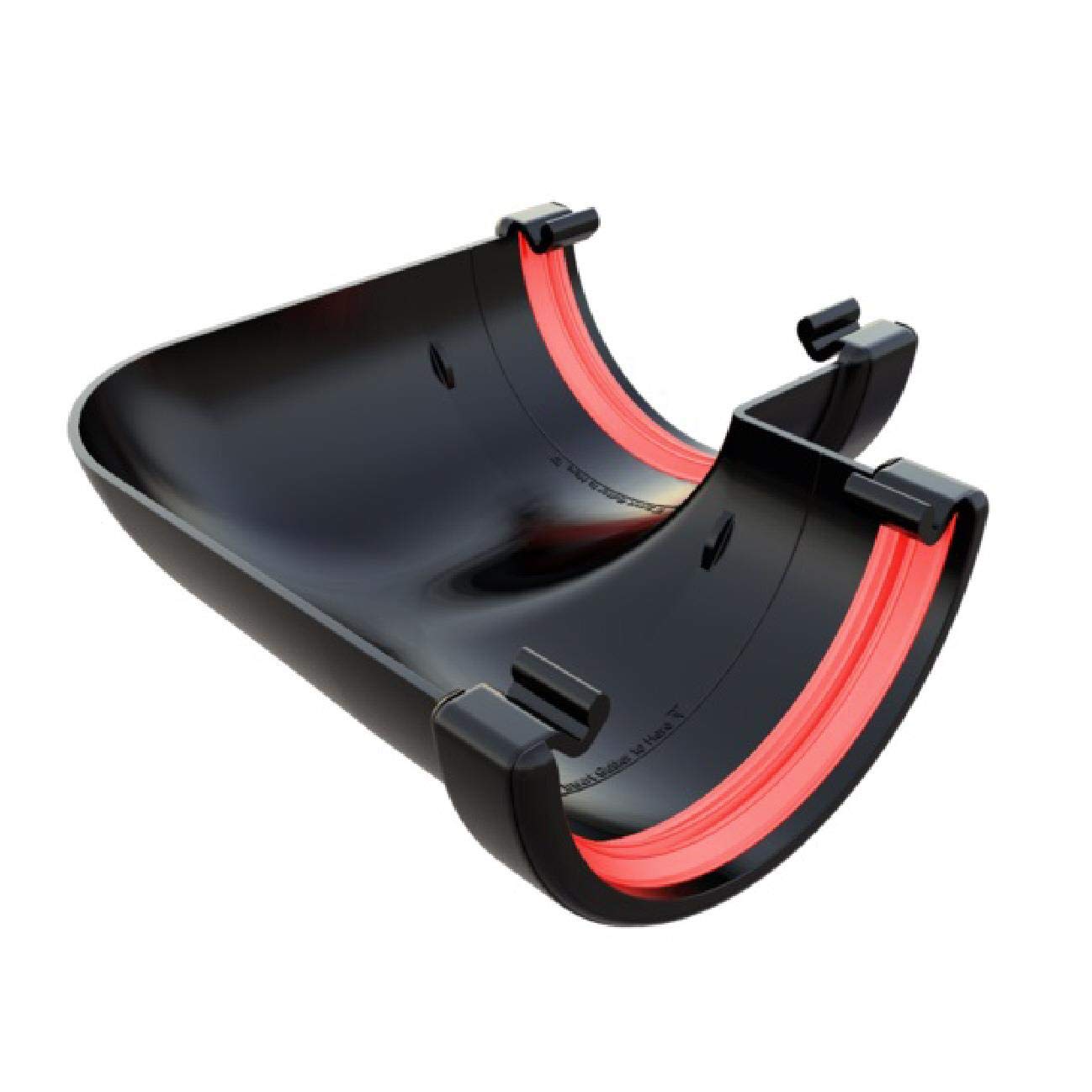 Freeflow Black Round Gutter 90 Degree Angle Joint, 112Mm Rain Water Systems