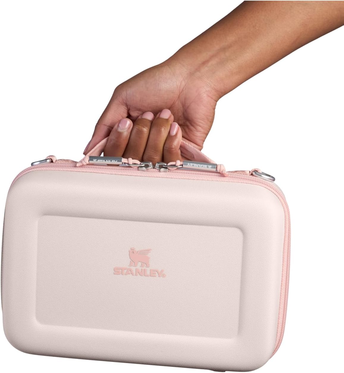 stanley all day mini lunch box | 4.2-quart | eva insulated lunch bag | crush resistant | adjustable strap | bpa-free | rose quartz