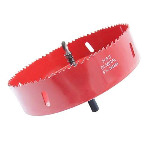 Broca bimetálica para taladro, cortador de orificios HSS con eje para madera y metal