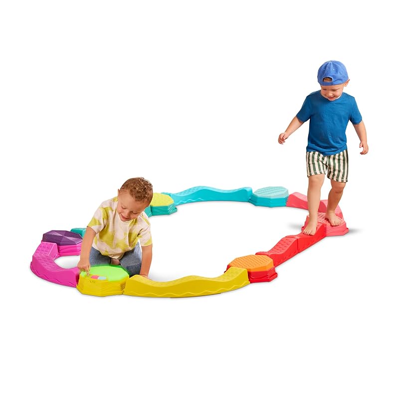 B. toys Balance Beam Set, Musical Wavy Beams & Sensory Stones