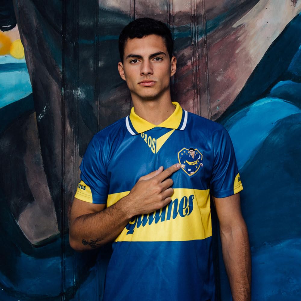 Copa - Camiseta de Fútbol - Hombre - Maradona x Boca Juniors 1995 - Azul - 100% poliéster