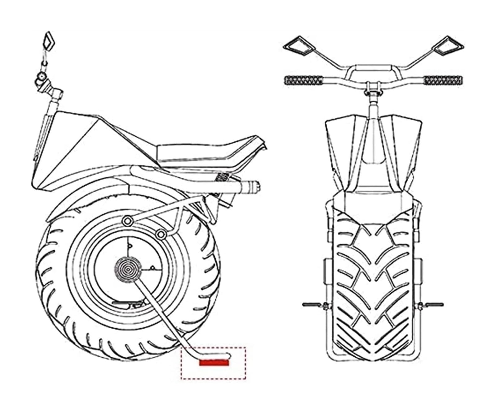 Seitenständer Plattenpolster Für F750 GS F 750 GS F850 GS F 850 ​​GS 2017-2021 Motorrad-Seitenständer Vergrößern Kickstand Support Zubehör Vergrößerungspad(Black a)