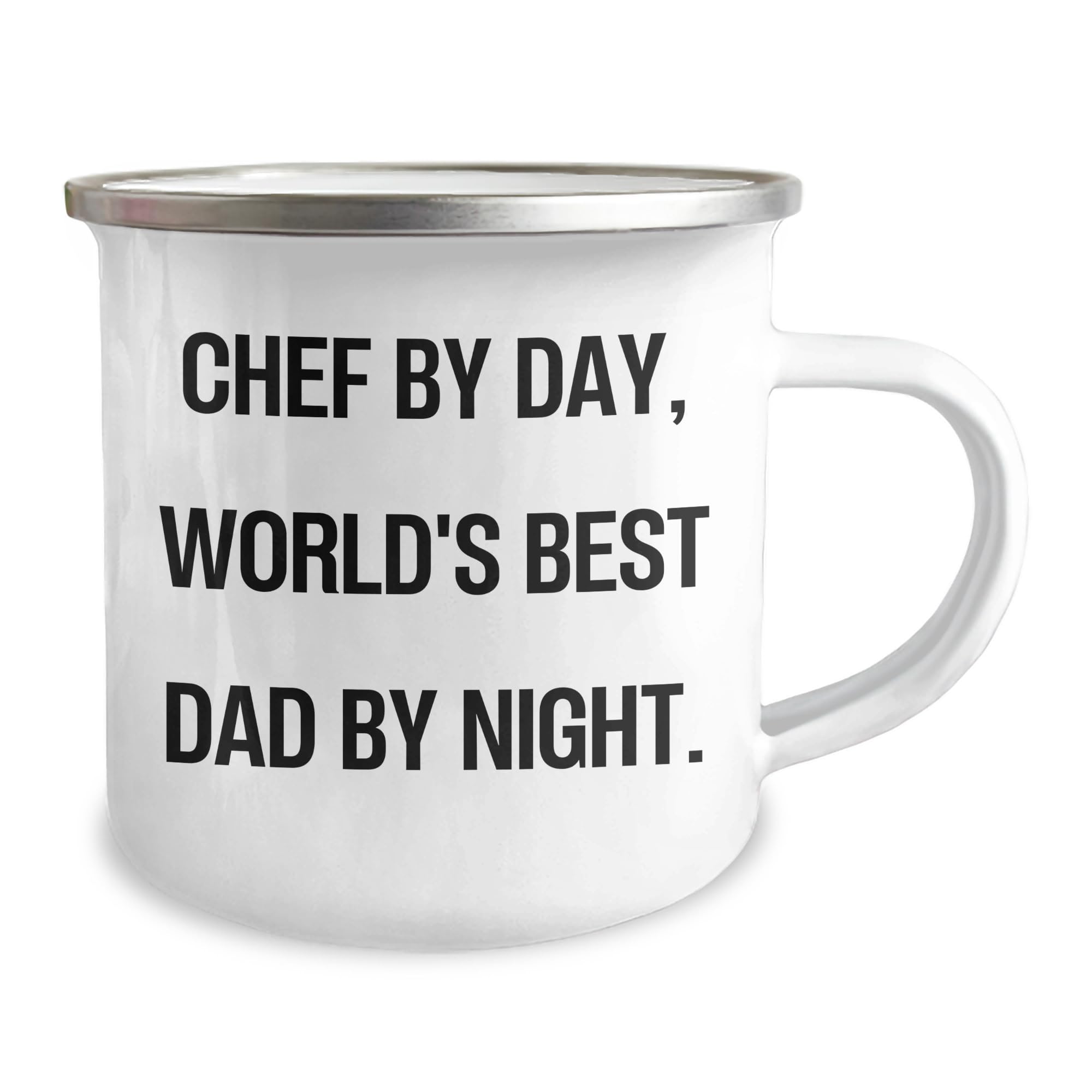 Chef By Day, Always Brewing, Chef Camping Mug Christmas Unique Gifts from Dad, for Chef