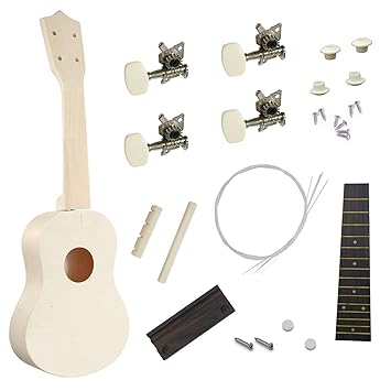 Ukulele Kit DIY Toy for Kids Hand Painting Tool 21Inch Ukulele