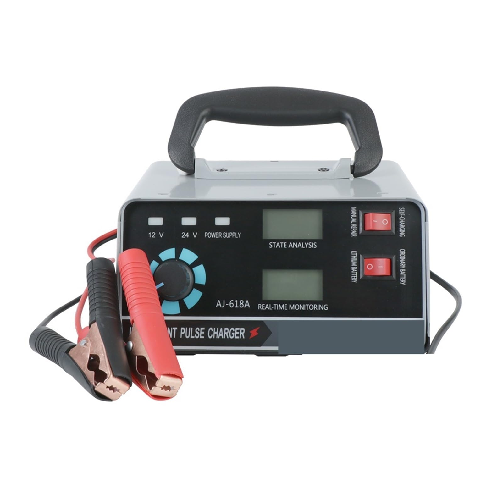 12V/24V 400W Wet Dry Kwasowo-ołowiowy Pięciostopniowy Power Puls Ładowarki Naprawcze Do Samochodów Ciężarowych Łodzi Motocyklowych Automatycznych Ładowarek Akumulatorów łAtwa W UżYciu