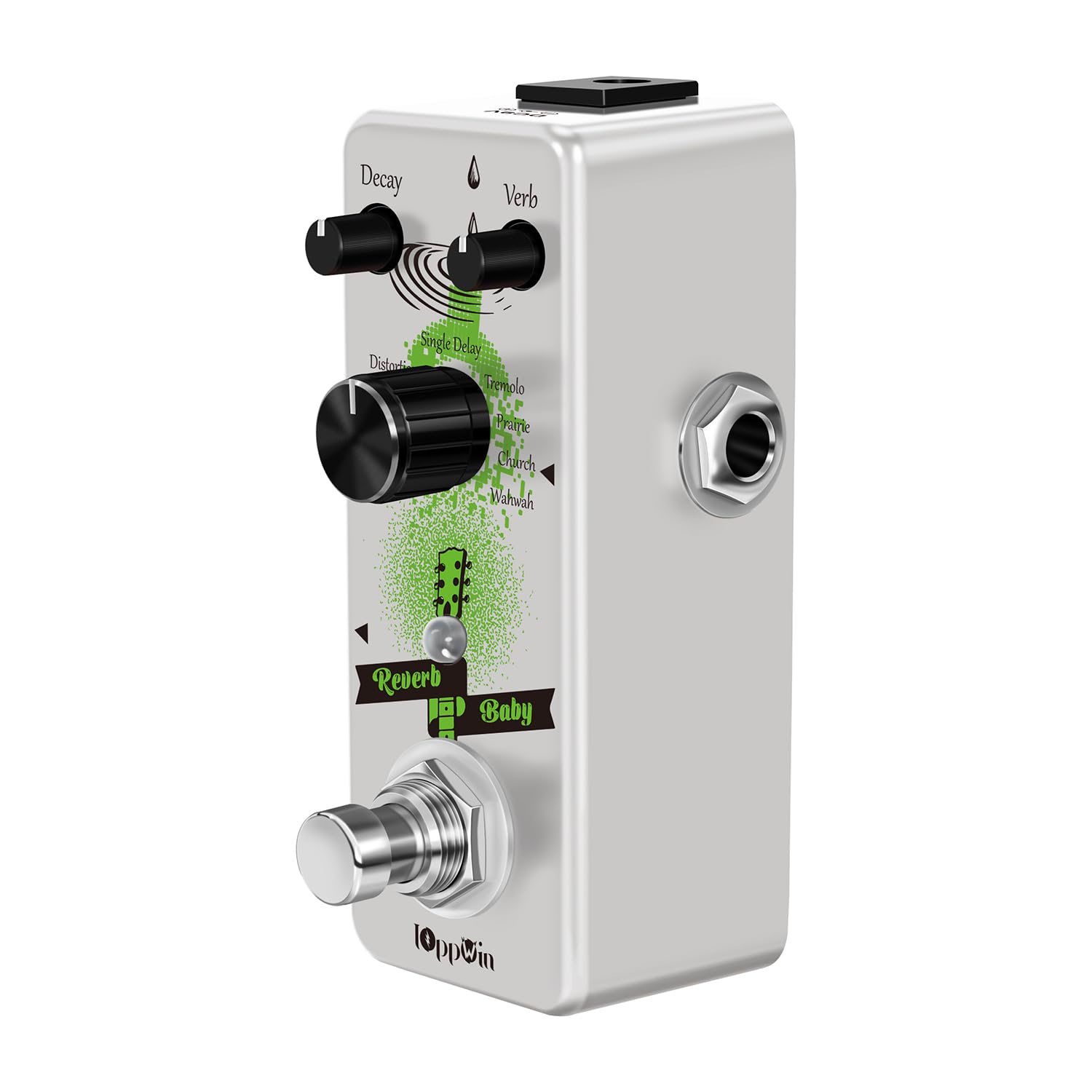 Reverb Baby - Pedale multi-effetto con 9 modalità di riverbero (HALL, ROOM, PLATE, ECHO + More), True Bypass, Decay/Mix, telaio in alluminio resistente per chitarra/basso