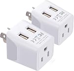 Ceptics Adaptateur universel de voyage, 5 en 1 Chargeur universel pour ordinateur portable avec 2X USB-A & USB-C 3.5A pour Mobiles, Ordinateurs portables, Caméras US, UK, EU, AU, Tous dans 1 Type A, C, G, I Sortie, Adaptateur de puissance universel, Type A , C , G , I sortie, Socket universel, 3.5A USB