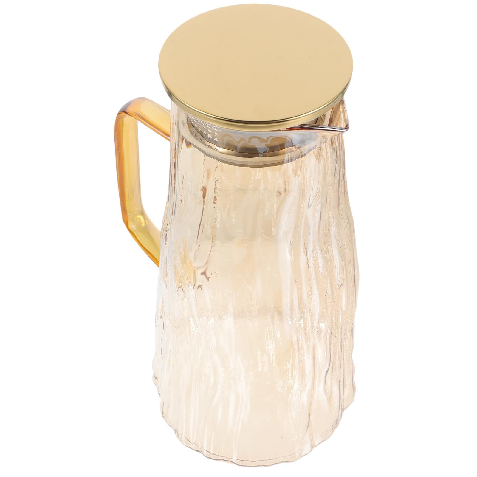 Jarra de Agua de Cristal 15 L Resistente al Calor y Frío Infusor para Té Helado y Zumos Dispensador Multifuncional para Nevera Jarra Tapa para Bebidas Infusionadas Casa