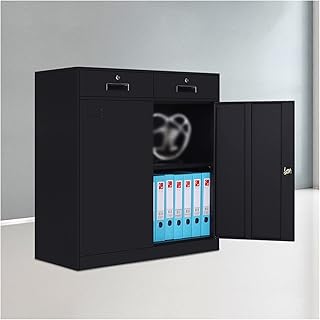 HASMI Cajonera Oficina Archivador Grande Archivador de Oficina de Acero Gabinetes de Metal Gabinetes de Almacenamiento con cerraduras 5 Estilos Negro Mueble Impresora (Size : 2)