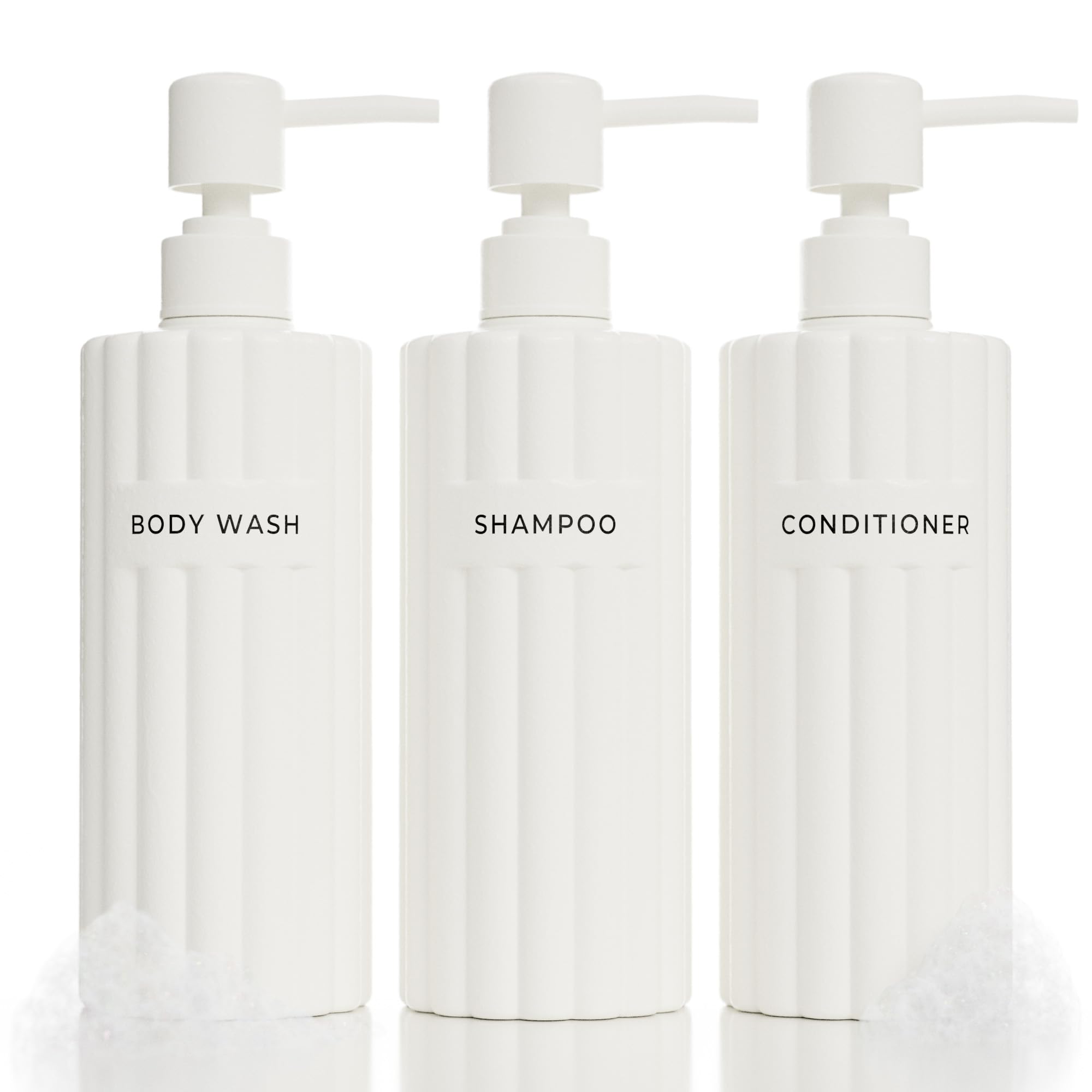 Amazon.com: Stylish Shampoo and Conditioner Dispenser Set of 3