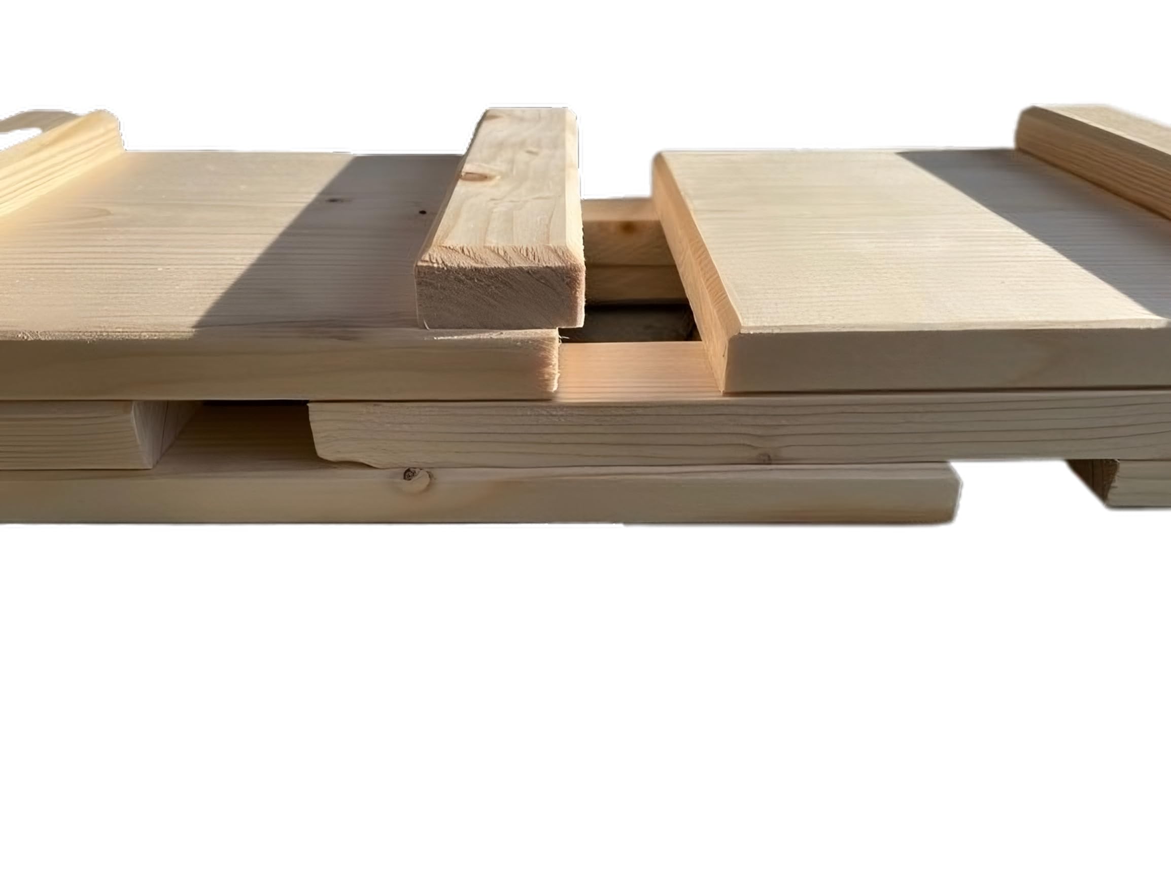 Escalera para gatos, escaleras para gatos, estables, con correa de amarre (2,98 m, naturaleza sin barniz)