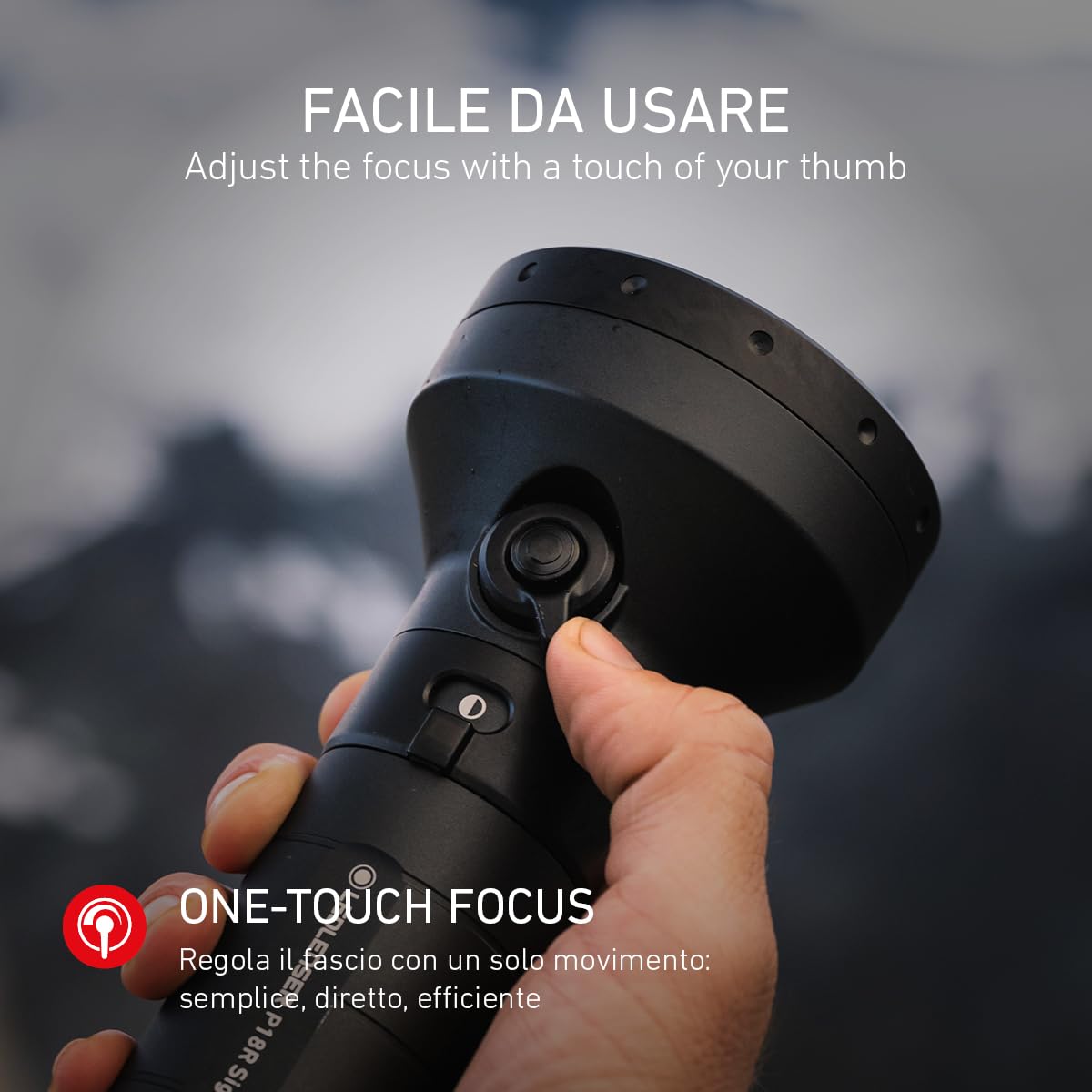 Ledlenser P18R Signature Torcia Ricaricabile, 7000lm, 640m, IP68, USB-C | Messa a fuoco regolabile, 8 modalità incl. Strobo, IP54, 651g, valigetta inclusa, ideale per campeggio ed escursioni