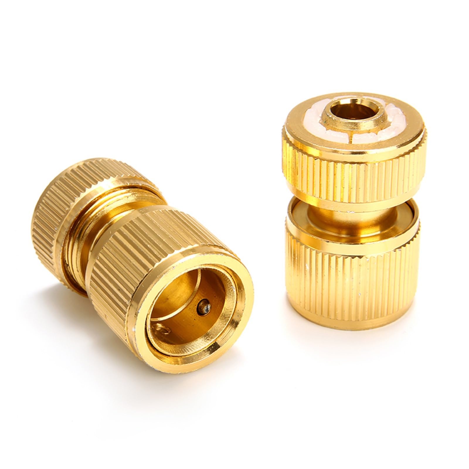 Adaptador de manguera recubierto de latón, conector giratorio de conexión rápida de 1/2 ", acoplamiento de jardín for riego, 1/3/6 Uds.