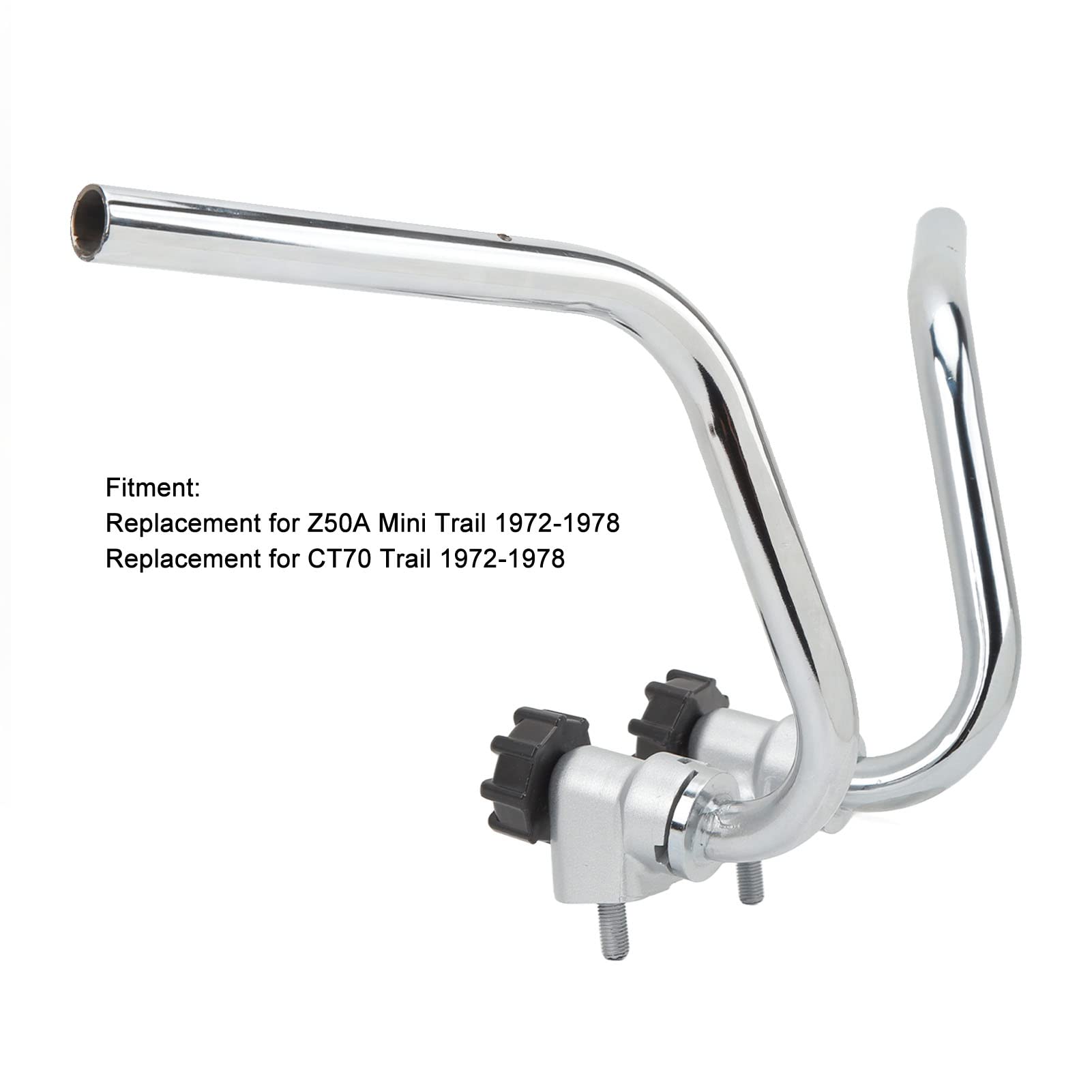 Système de guidon de moto réglable de 22 mm, système de barre de poignée de répartiteur de moto de direction en acier inoxydable pour Z50A Mini Trail CT70 Trail