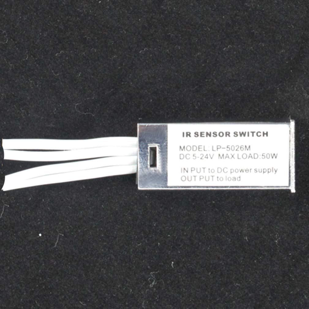 LP-5026M 12V/24VDC 3A 36W Integrated Wardrobe Door IR Sensor Switch Motion-Activated Switches for Cabinet LED Light Strip