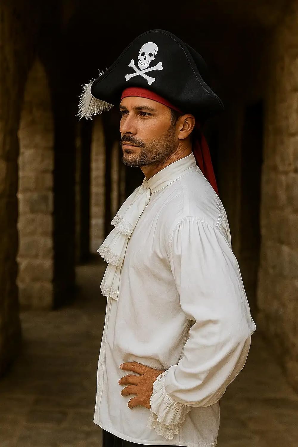 ThePirateDressing Medieval Pirate Renaissance Poet Cosplay Costume Colonial Shirt - Image 2