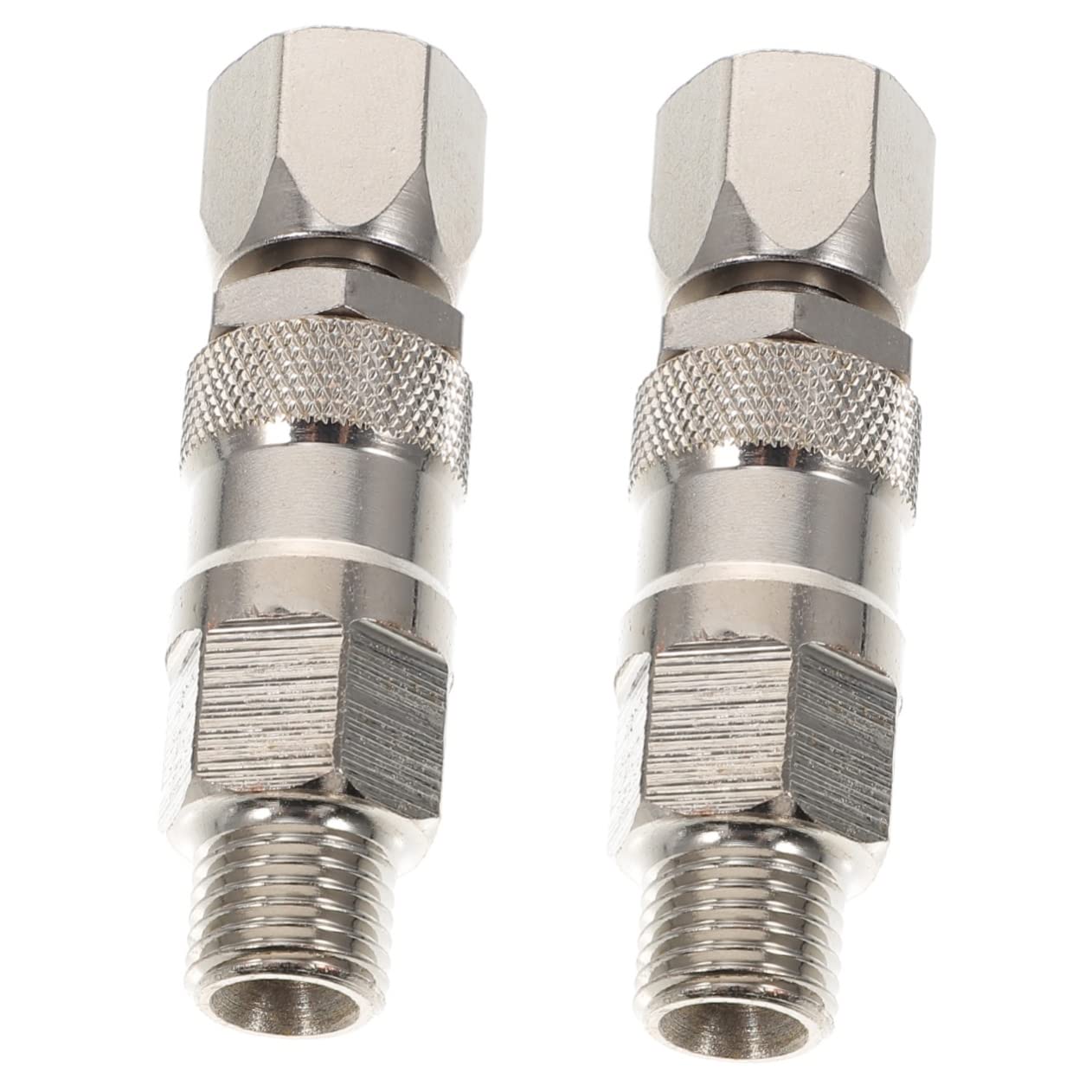 Connecteur tuyau airless DOITOOL en acier inoxydable argenté pour pulvérisateur