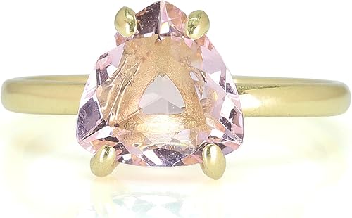 Miniatura 3 de Rose Quartz Ring in 14k Gold - Pink Jewelry for Women for Anniversaries or Special Events - Handmade May Birthstone Gift