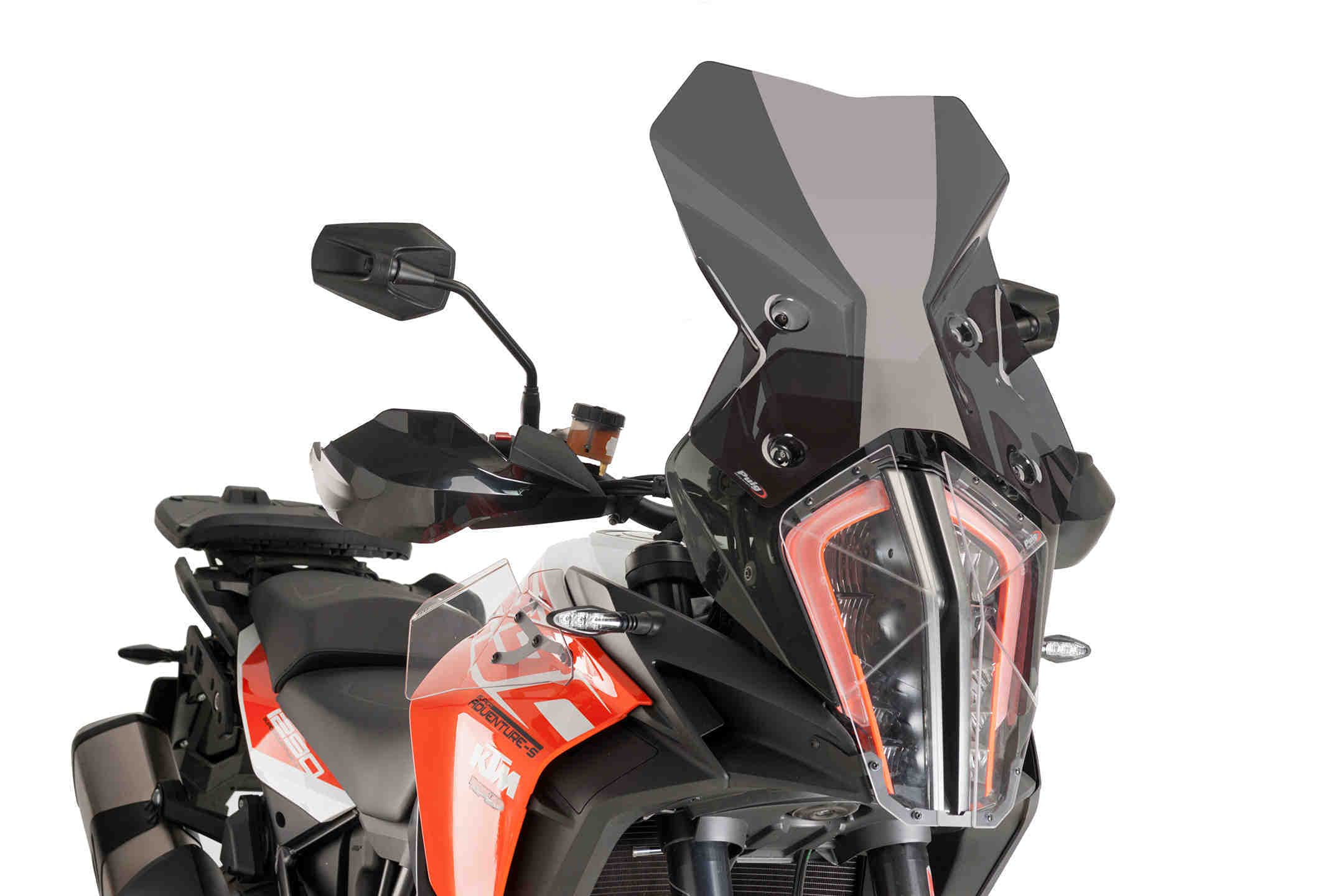 Puig 9717F Bulle Touring protection renforcée, Fumé Foncé