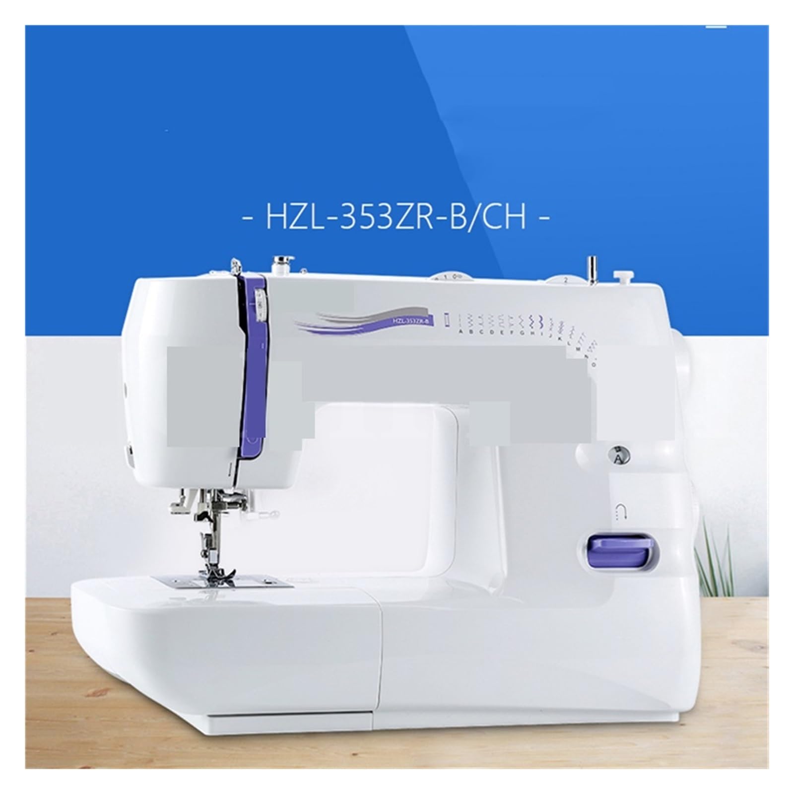 Máquina de Coser eléctrica Multifuncional de Escritorio doméstica HZL353 con overlock, Potente, silenciosa y Estable.