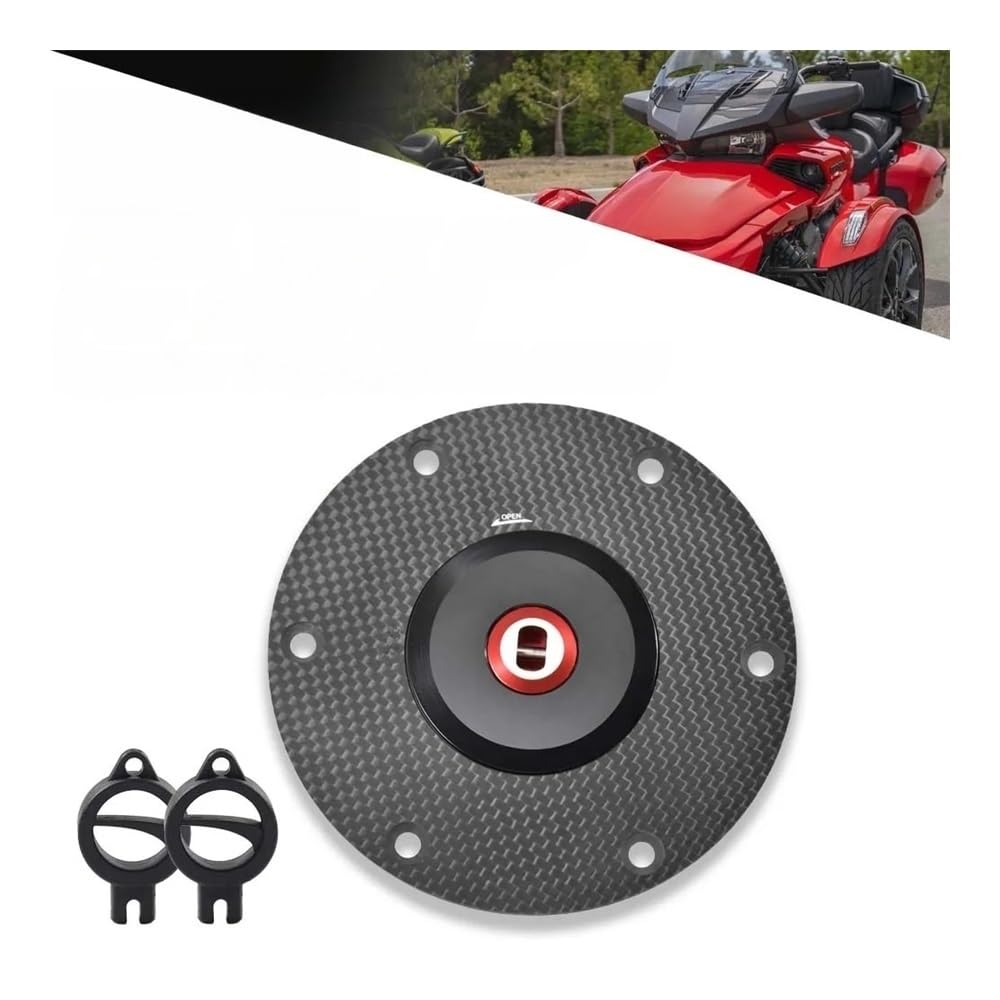 Tappo carburante moto Tappo Serbatoio Carburante Con Serratura Per Motocicletta Per ca&n-am Spyder F3/S 2015-2024 Coperchio Airbox Benzina Accessori A 3 Ruote Parti Di Ricambio