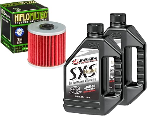RAD Powersports Oil Change Kit For Kawasaki 1988 KLF300B Bayou 2X4 SRA Synthetic 10W-40