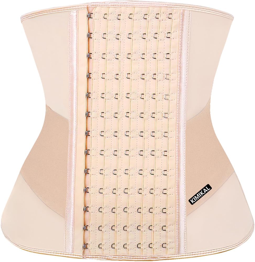 KIMIKAL Women Waist Trainer Corset Belt: Under Clothes Sport Tummy Control Long Torso Shapewear